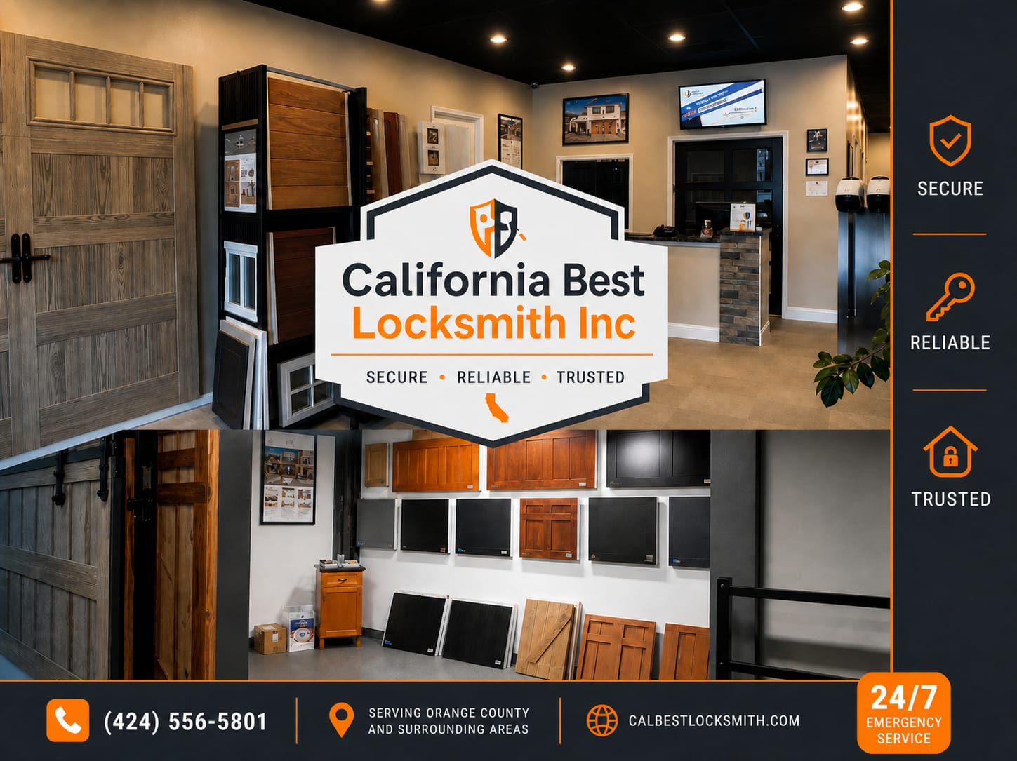 California Best Locksmith Inc showroom